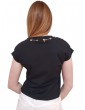 Gaudi t shirt nera con borchie 411fd64003-2001