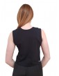 Gaudi t shirt donna nera con applicazione di strass 411fd64014-2001