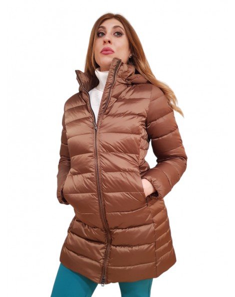 Canadiens piumino donna Lisbet Long 2.0/w marrone