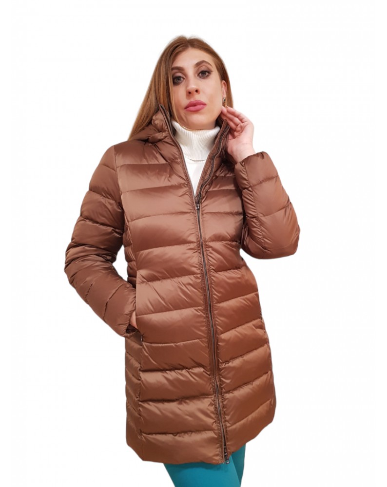 Canadiens piumino donna Lisbet Long 2.0/w marrone