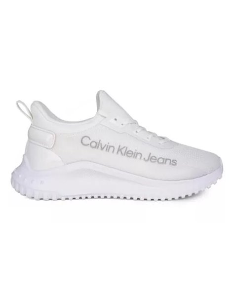 Calvin Klein jeans sneakers Eva run slipon lace mix lum bianca yw0yw01303-01w