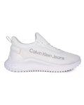 Calvin Klein jeans sneakers Eva run slipon lace mix lum bianca yw0yw01303-01w