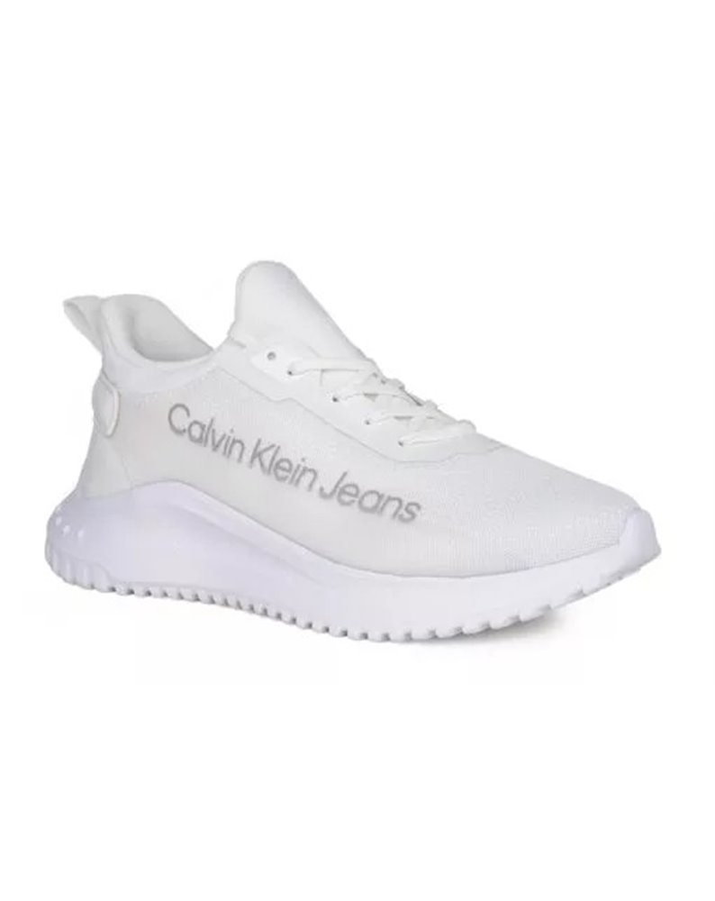 Calvin Klein jeans sneakers Eva run slipon lace mix lum bianca yw0yw01303-01w