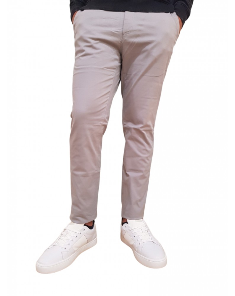 Calvin Klein pantalone grigio chino slim con cintura k10k110979prz