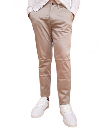 Calvin Klein pantalone beige chino slim satin stretch k10k110963pkr