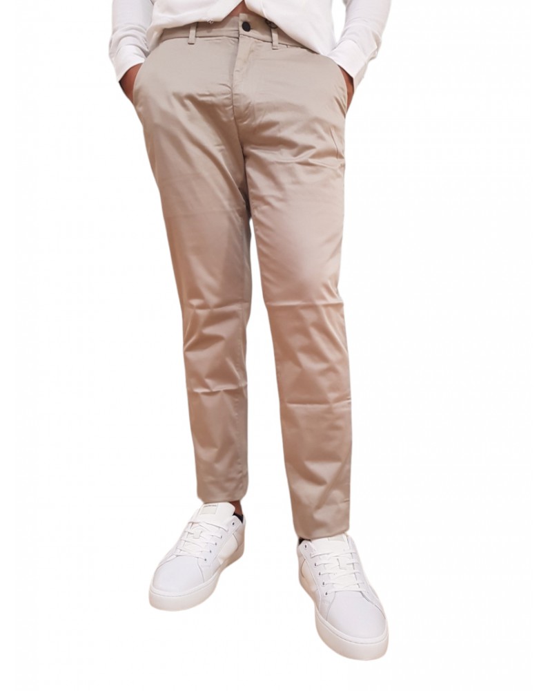 Calvin Klein pantalone beige chino slim satin stretch k10k110963pkr