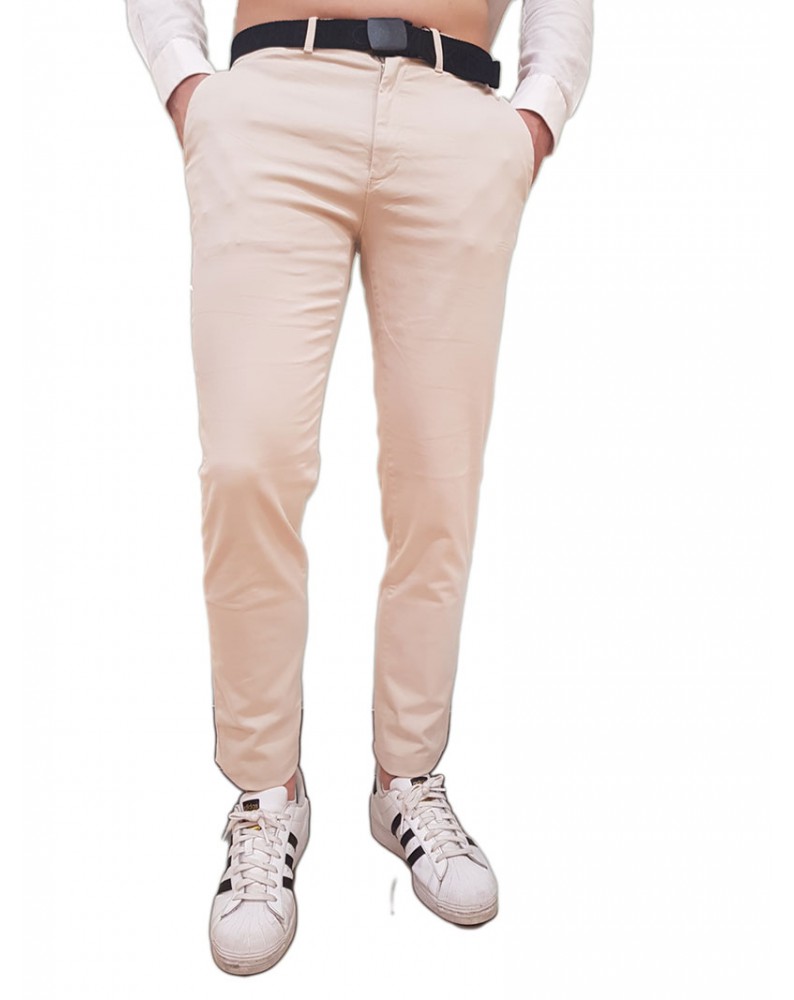 Calvin Klein pantalone chino beige con cintura