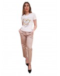 Fracomina t shirt bianca con cuori fr24st3002j401n5-278