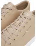 Tommy Hilfiger sneakers beige in tela Th Hi Vulc Low canvas fm0fm04882-aeg