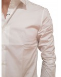 Calvin Klein camicia bianca uomo extra slim in popeline elasticizzato