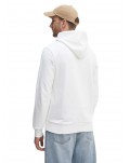 Felpa uomo Calvin Klein bianca con cappuccio e logo k10k113090yaf