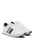 Tommy Hilfiger sneakers uomo runner evo lth mix ess white