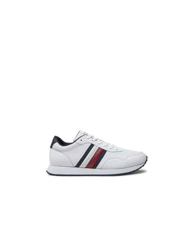 Tommy Hilfiger sneakers uomo runner evo lth mix ess white