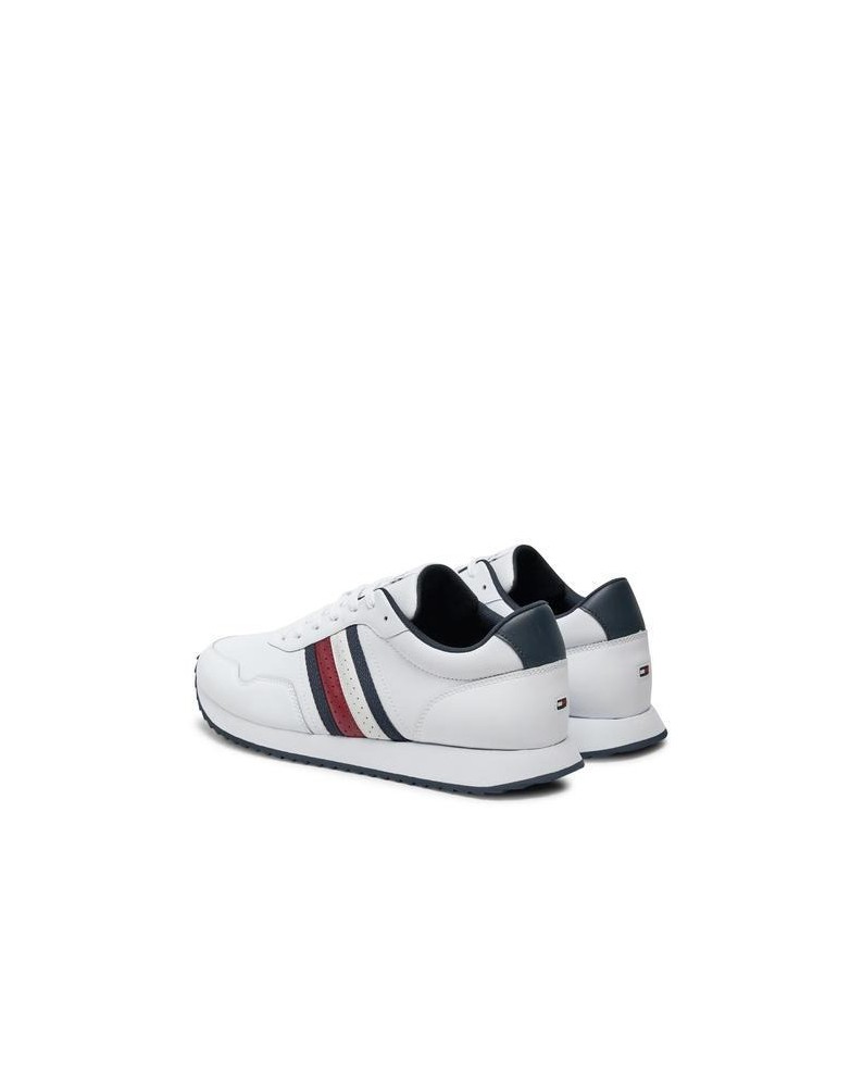 Tommy Hilfiger sneakers uomo runner evo lth mix ess white