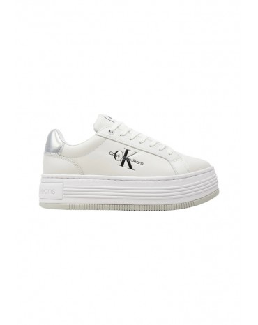 Sneakers donna Calvin Klein jeans in pelle bold platf white yw0yw01516-0k9