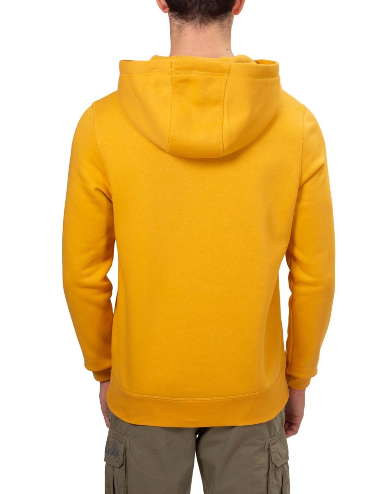 Tommy Hilfiger felpa uomo con cappuccio e logo city yellow mw0mw11599ze1