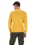 Tommy Hilfiger maglia uomo girocollo city yellow classic cotton mw0mw32026ze1