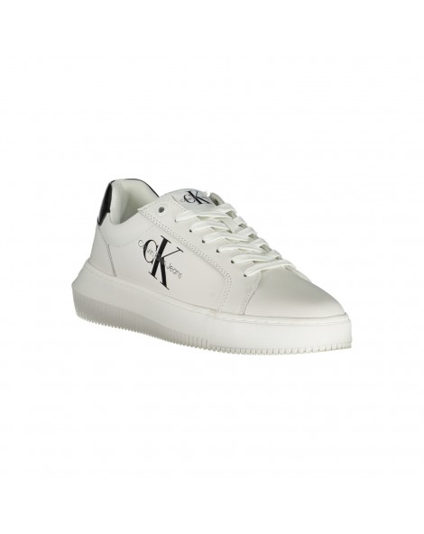 Calvin Klein Jeans sneakers in pelle Chunky cupsole monologo White yw0yw00823