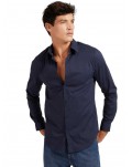 Guess camicia uomo blue slim manica lunga Ls Sunset m1yh20w7zk1-g7v2