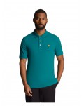 Lyle & Scott polo uomo court green plain polo shirt sp400vog-x154