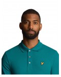 Lyle & Scott polo uomo court green plain polo shirt sp400vog-x154