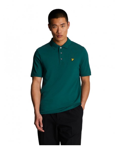 Lyle & Scott polo uomo malachite green plain polo shirt sp400vog-w746