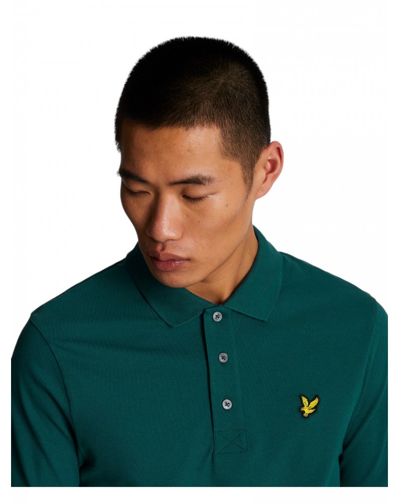 Lyle & Scott polo uomo malachite green plain polo shirt sp400vog-w746