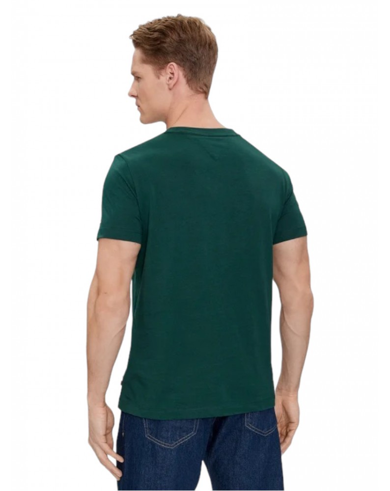 Tommy Hilfiger t shirt uomo slim fit verde small Hilfiger mw0mw34387-mbp