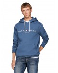 Felpa Tommy Hilfiger con cappuccio e logo agean sea mw0mw11599dbz 