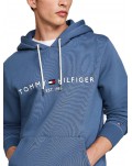 Felpa Tommy Hilfiger con cappuccio e logo agean sea mw0mw11599dbz 