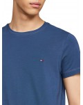 Tommy Hilfiger t shirt uomo extra slim con bandierina aegean sea mw0mw10800dbz