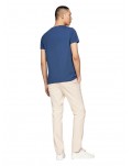 Tommy Hilfiger t shirt uomo extra slim con bandierina aegean sea mw0mw10800dbz