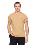 Tommy Hilfiger t shirt uomo extra slim con bandierina classic khaki mw0mw10800