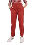 Pantaloni donna rosso slim dritto fit Tommy Hilfiger  ww0ww39723xnn