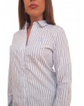 Camicia donna Tommy Hilfiger a righe regular fit ww0ww4227403h