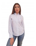 Camicia donna Tommy Hilfiger a righe regular fit ww0ww4227403h