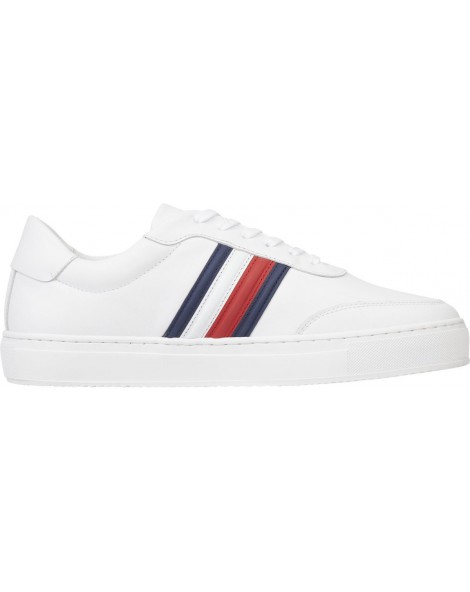 Tommy Hilfiger sneakers uomo bianca in pelle Core Corporate fm0fm04492-ybs