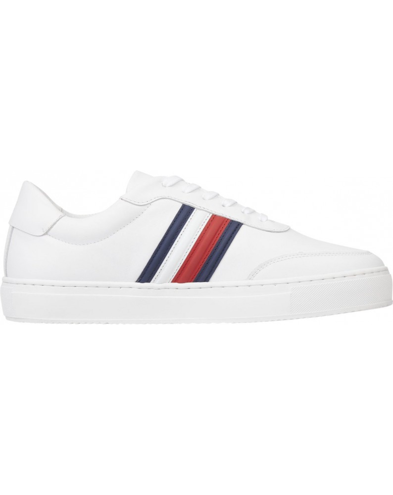 Tommy Hilfiger sneakers uomo bianca in pelle Core Corporate fm0fm04492-ybs