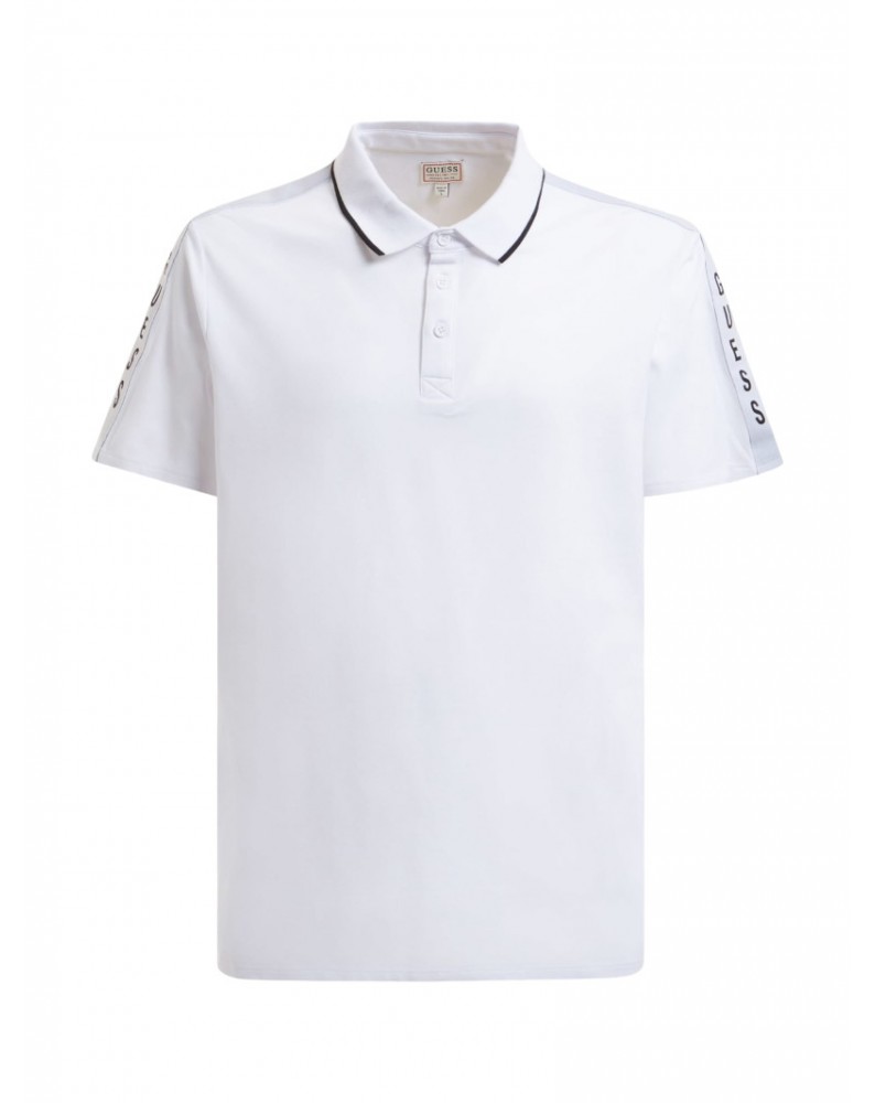 Guess polo uomo mezza manica bianca Paul pique m2yp25kars0-g011