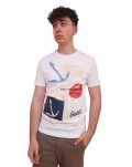 Guess t shirt uomo bianca anchor m4gi25k6xn4-g011