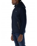 Guess giubbotto uomo blu con cappuccio windbreaker m4yl27wedj0-g7v2