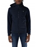 Guess giubbotto uomo blu con cappuccio windbreaker m4yl27wedj0-g7v2