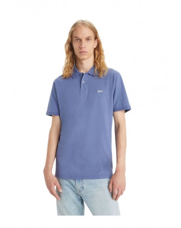 Levi’s t shirt polo slim blue coastal fjord housemark a48420045