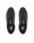 Calvin Klein sneakers in pelle nera con plateau