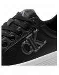 Calvin Klein sneakers in pelle nera con plateau