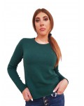 Tommy Hilfiger pullover donna girocollo verde soft wool ww0ww44161l6k