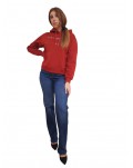 Tommy Hilfiger felpa donna con cappuccio dark magma mdrn corp ww0ww43598xnn