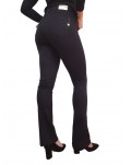 Pantalone donna Fracomina Bella B bootcut nero punto Milano