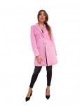 Cappotto Fracomina slim monopetto rosa