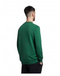 Lyle & Scott maglia uomo girocollo cotton crew neck jumper english green